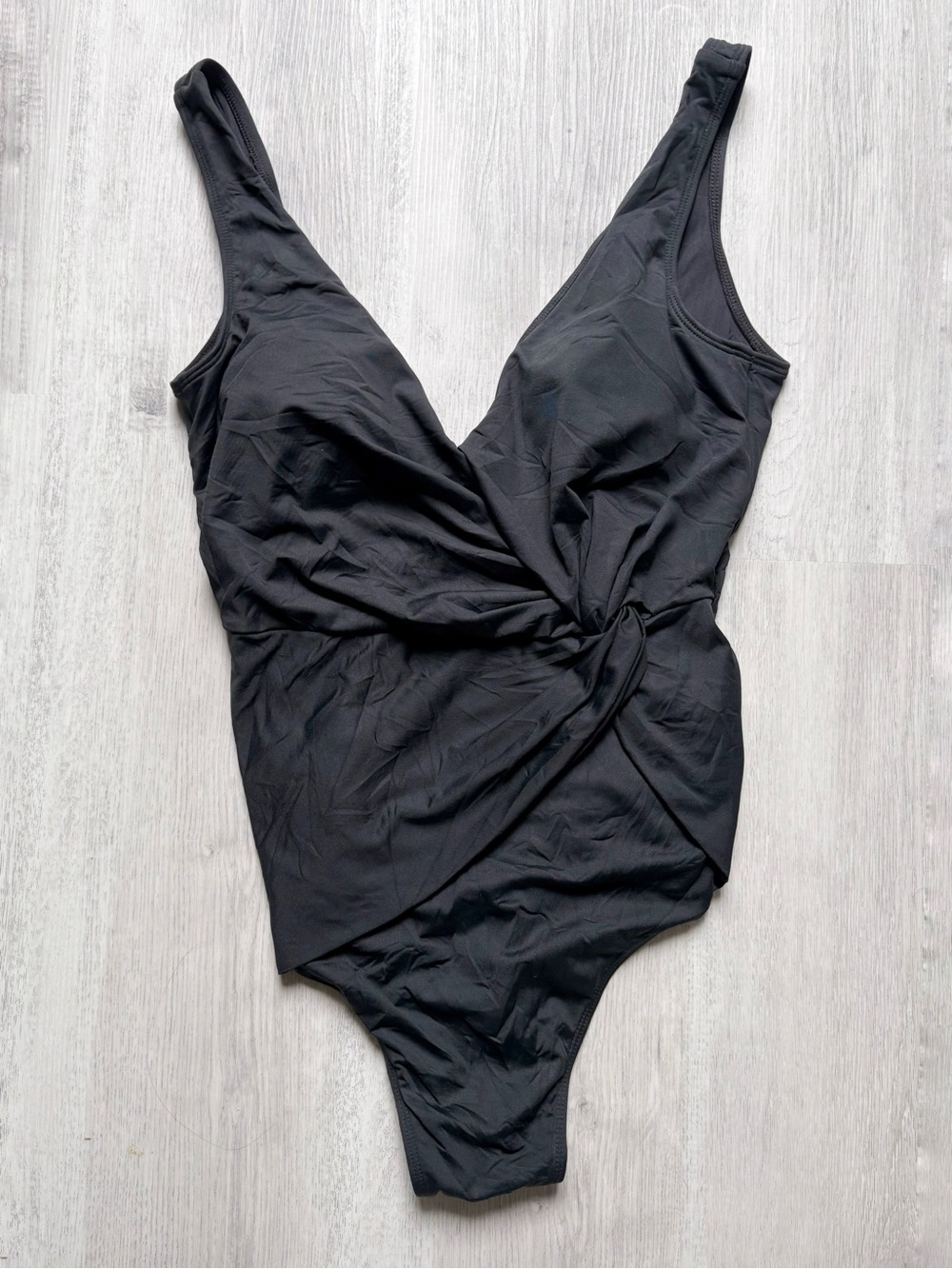 Summersalt Black Twist-Front One-Piece Swimsuit Size 4 - Picture 3 of 11